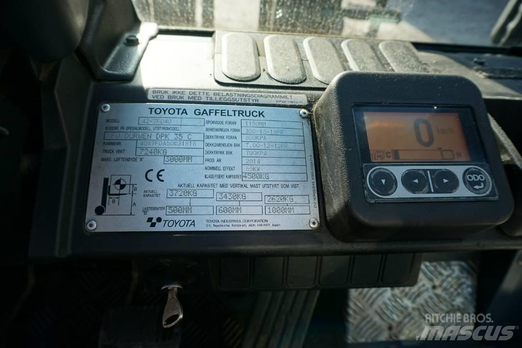 Toyota 42-7FD40 Diesel gaffeltrucks