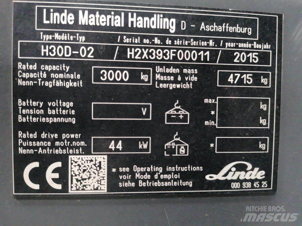 Linde H30D-02 Diesel gaffeltrucks