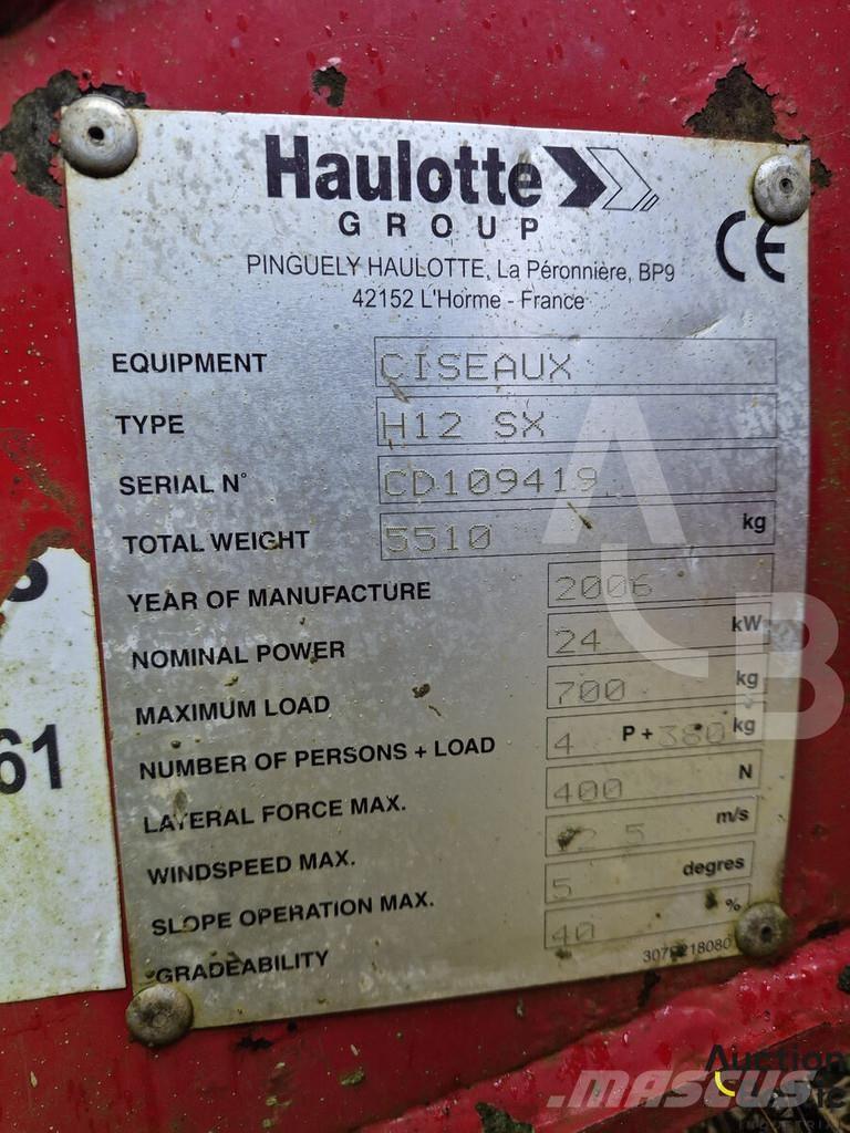 Haulotte H 12 SX Saxlifte