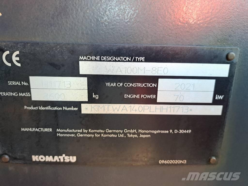 Komatsu WA 100 M-8 Læssemaskiner på hjul