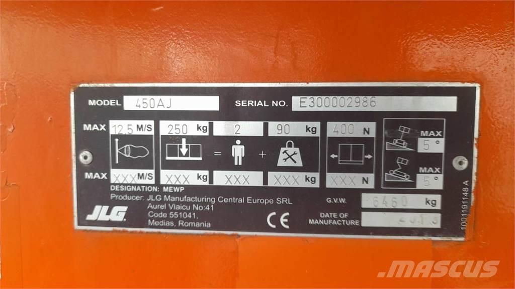 JLG 450AJSII Bomlifte med knækarm
