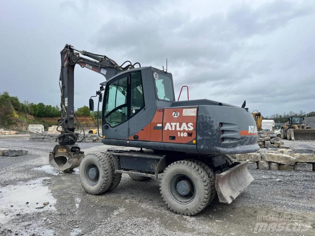 Atlas 160W Gravemaskiner på hjul