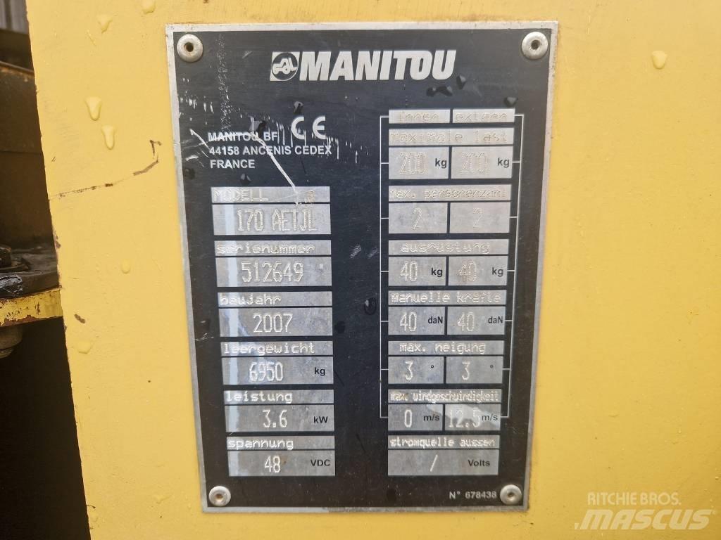 Manitou 170AETJL Bomlifte med knækarm