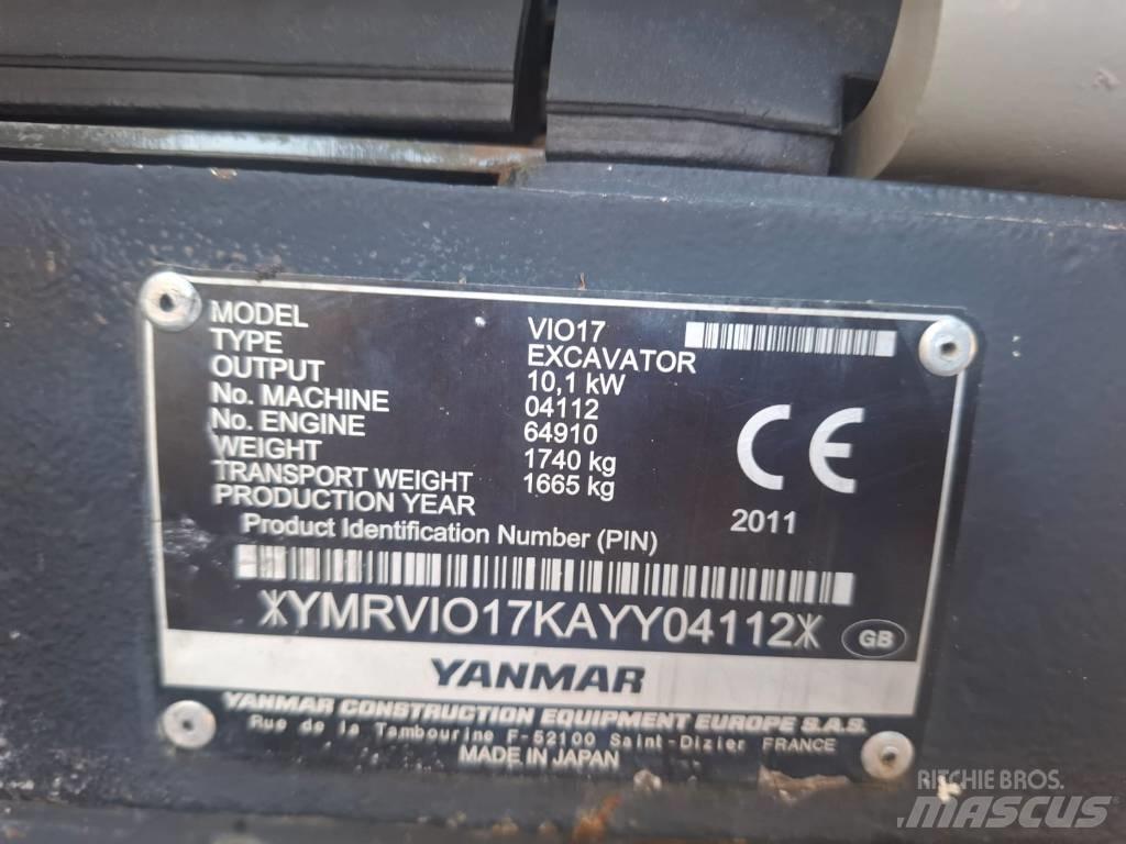 Yanmar Vio 17 Minigravemaskiner