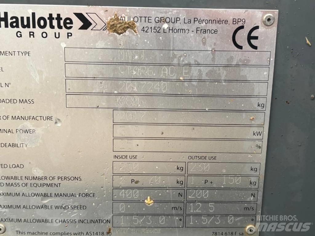 Haulotte Star 6 Søjlelifte