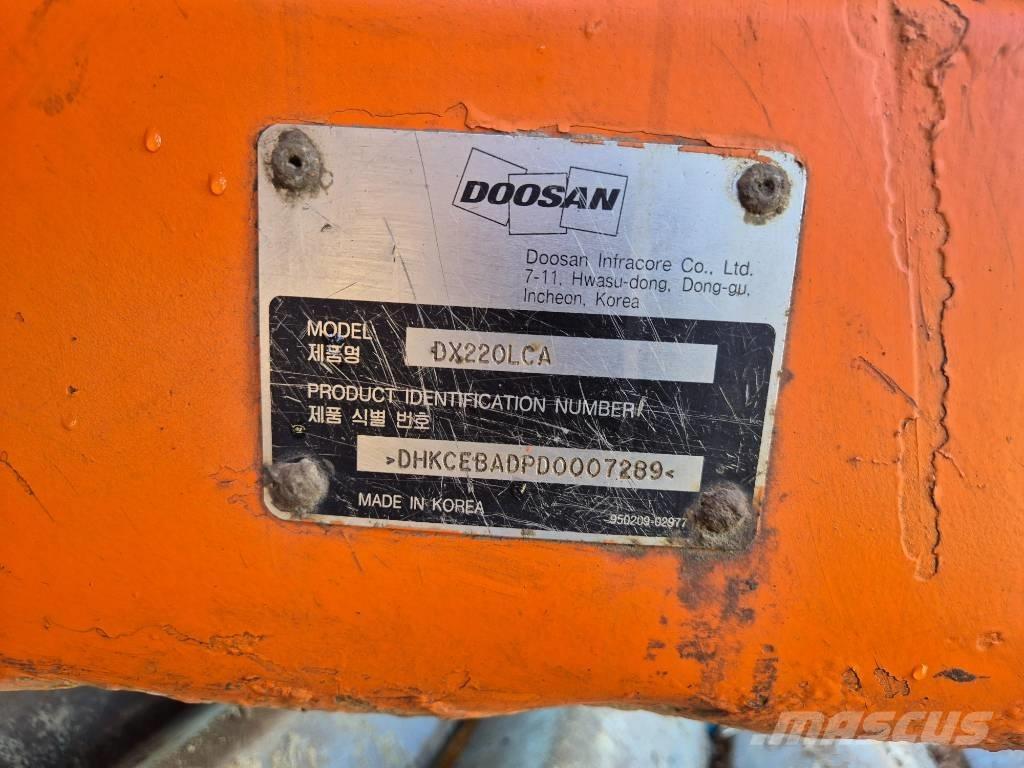 Doosan DX 220 LCA Gravemaskiner på larvebånd