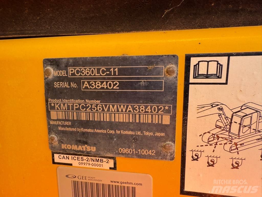 Komatsu PC360LC-11 Gravemaskiner på larvebånd