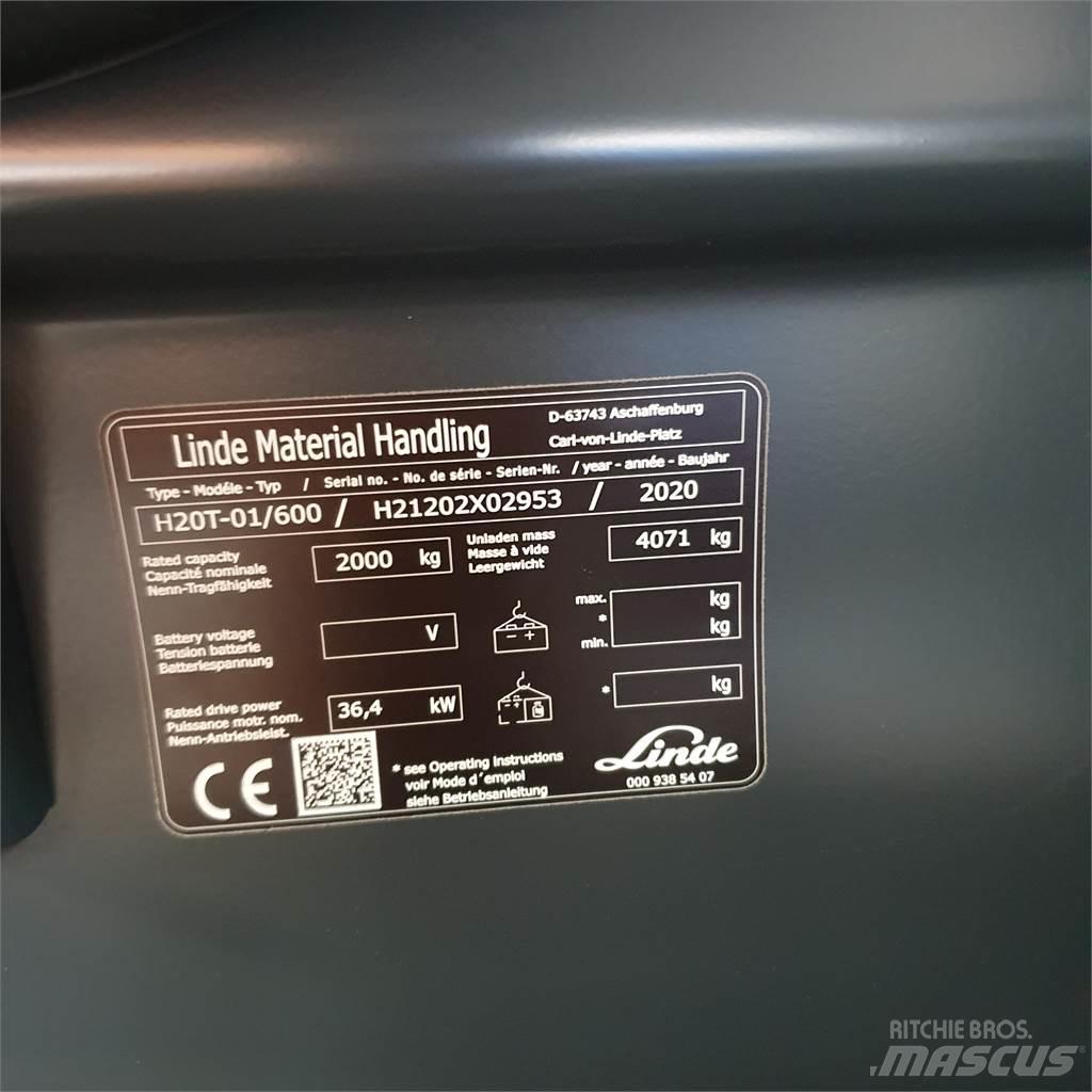 Linde H20T/600 LPG gaffeltrucks
