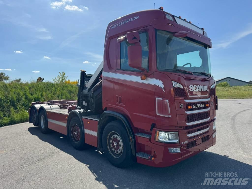 Scania R 500 CB Lastbil med kran
