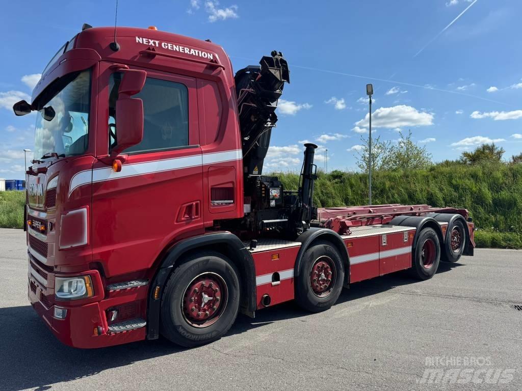 Scania R 500 CB Lastbil med kran