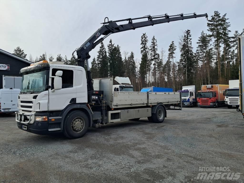 Scania P 340 Lastbil med kran