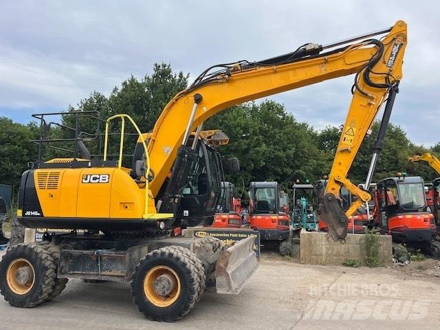 JCB JS 145 W Gravemaskiner på hjul