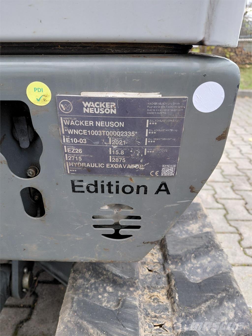 Wacker Neuson EZ26 Gravemaskiner på larvebånd