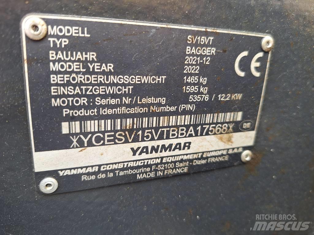 Yanmar SV 15 Minigravemaskiner