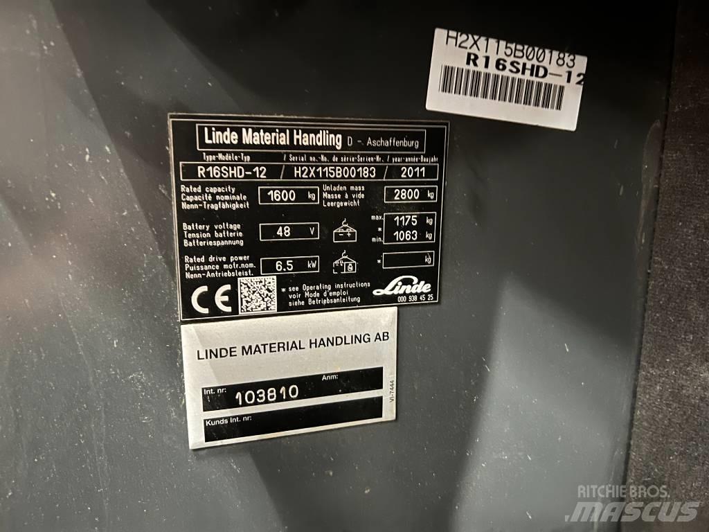 Linde R16S Reachtruck