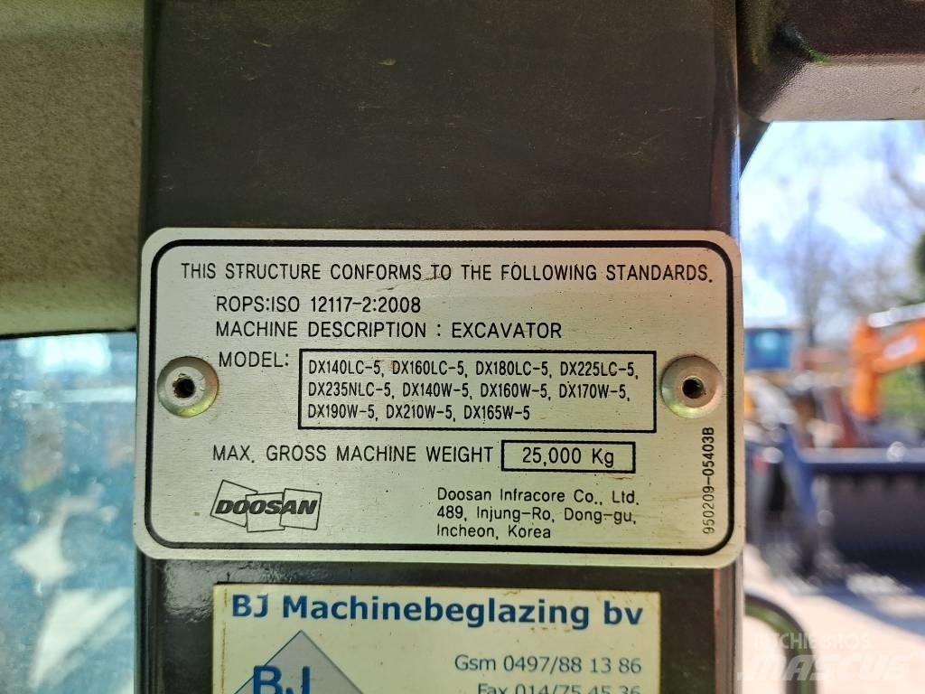 Doosan DX140W-5 Gravemaskiner på hjul