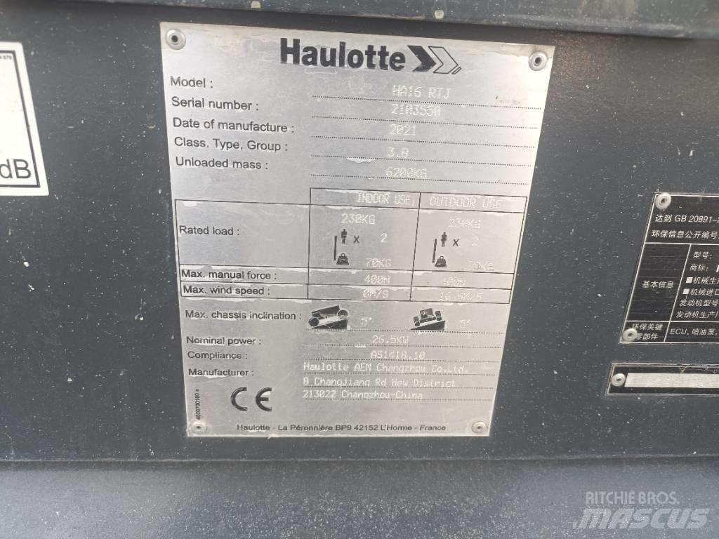 Haulotte HA16RTJ Bomlifte med knækarm
