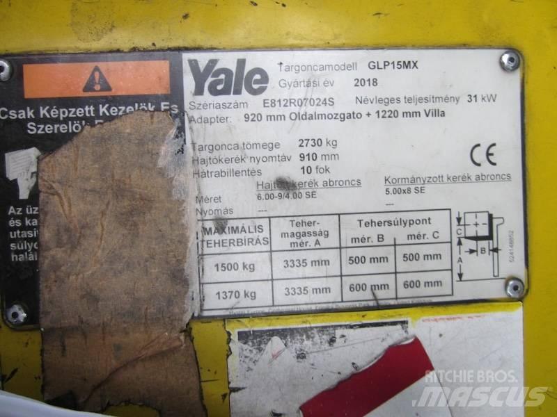 Yale GLP15MX LPG gaffeltrucks