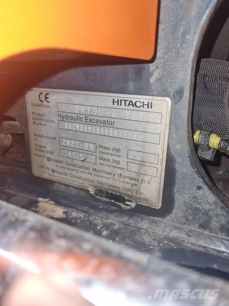 Hitachi ZX 19 U Minigravemaskiner