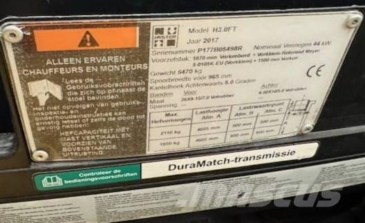 Hyster H 3.0 FT Diesel gaffeltrucks