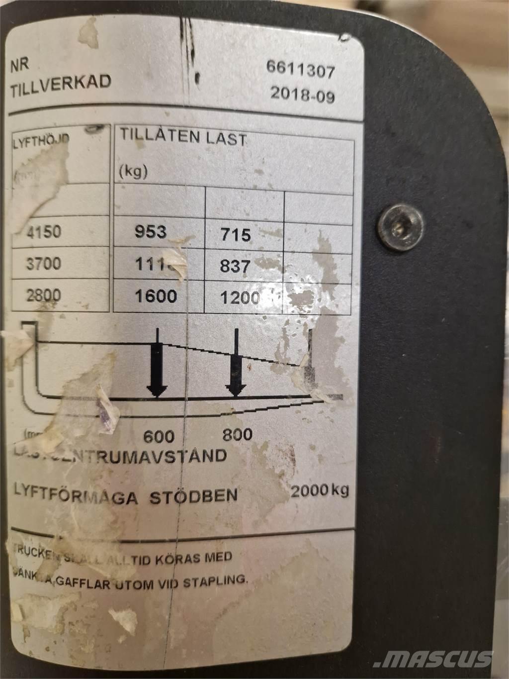 Toyota SPE160L Selvkørende stablere