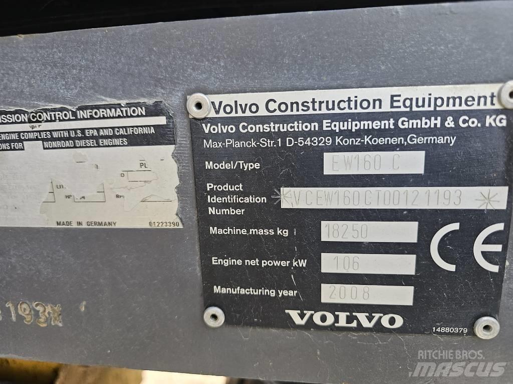 Volvo EW 160 C Gravemaskiner på hjul