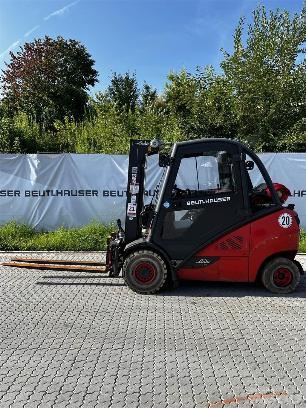 Linde H25T/600 LPG gaffeltrucks