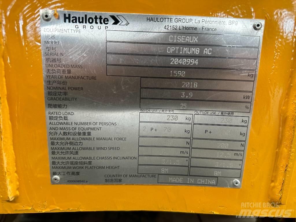 Haulotte OPTIMUM 8 Saxlifte