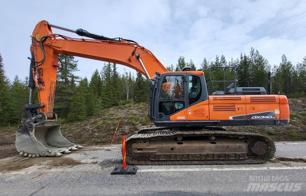 Doosan DX 340 LC Gravemaskiner på larvebånd