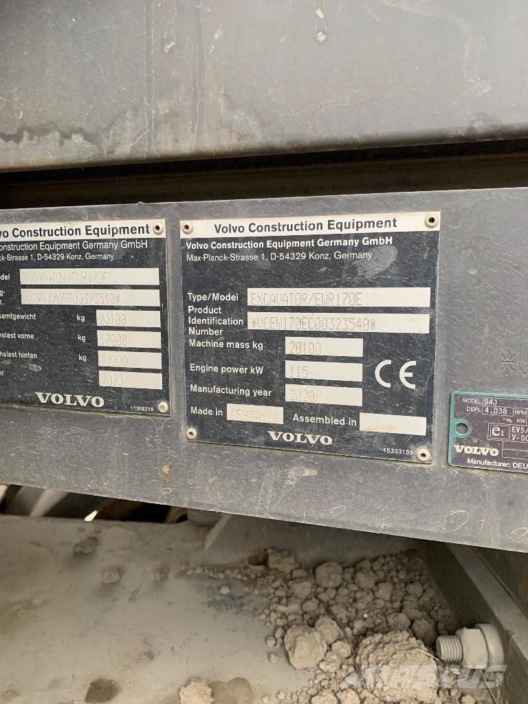 Volvo EWR 170 E Gravemaskiner på hjul