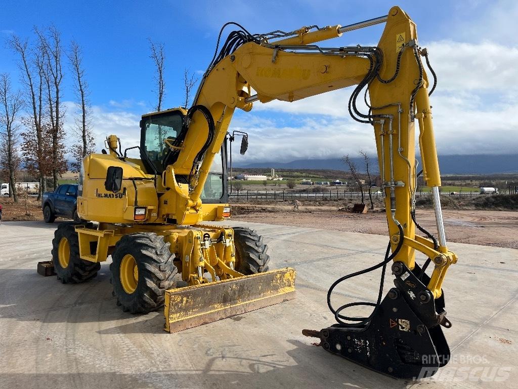 Komatsu PW 98 MR-8 Gravemaskiner på hjul
