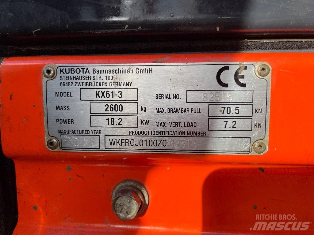 Kubota KX 61-3 Minigravemaskiner