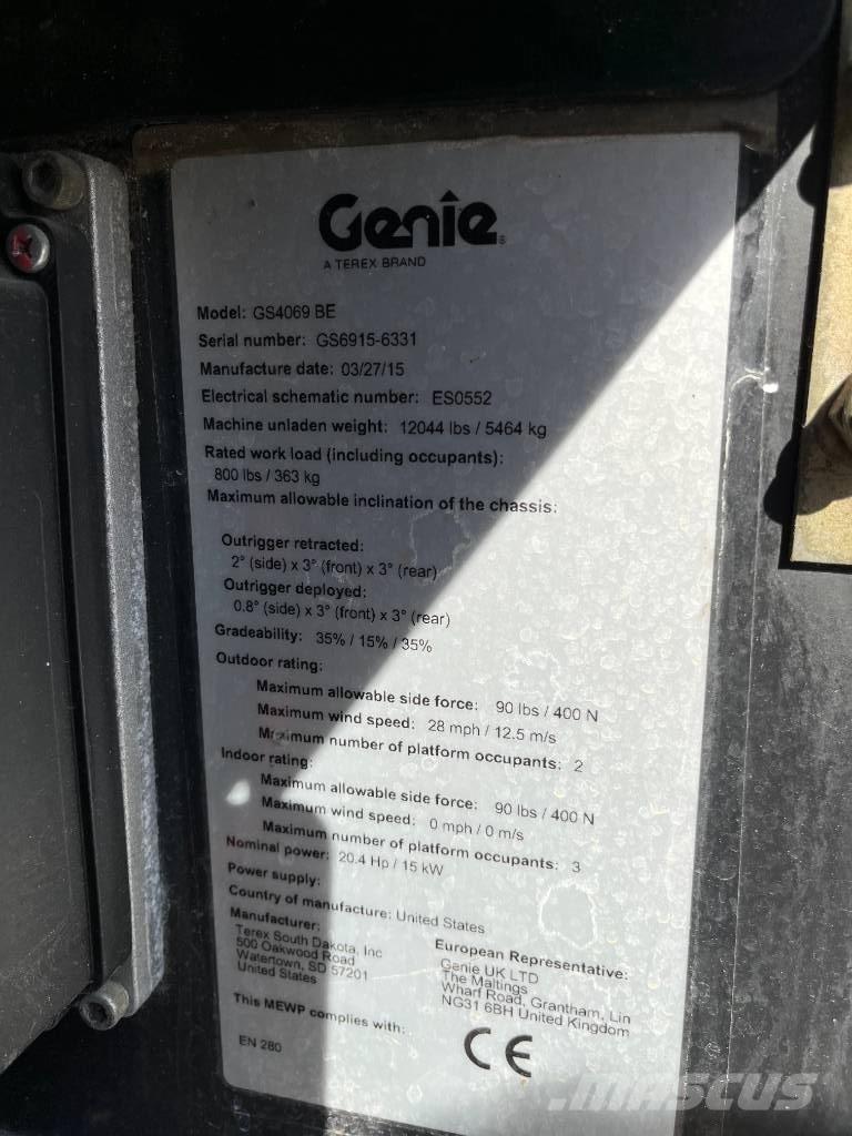 Genie GS 4069 BE Saxlifte