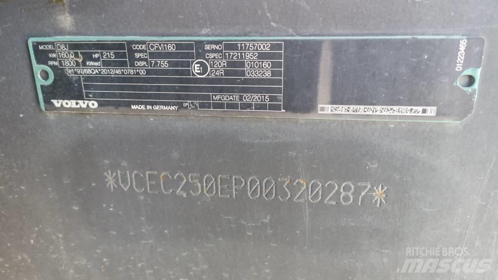 Volvo EC 250 EL Gravemaskiner på larvebånd