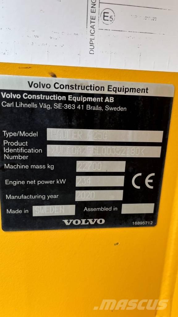 Volvo A25G Knækstyrede dumpere