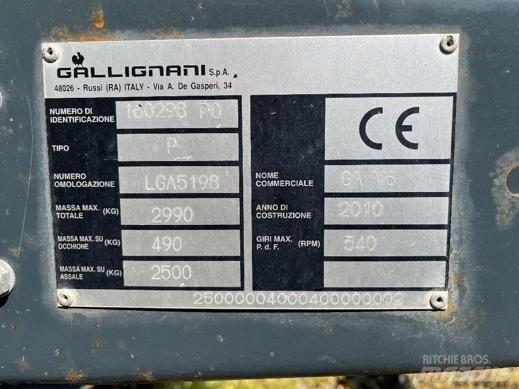 Gallignani GA V6 Rundballe-pressere