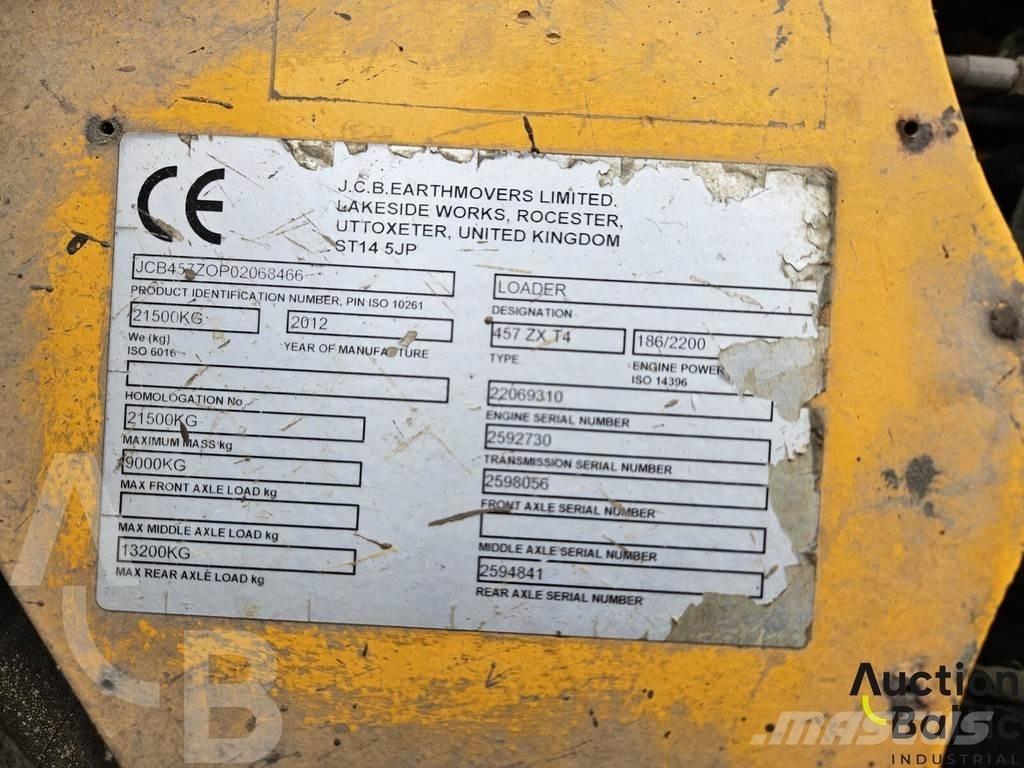 JCB 457 ZX Læssemaskiner på hjul