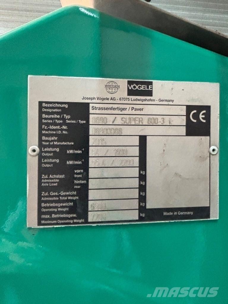 Vögele 800-3i Skrabere