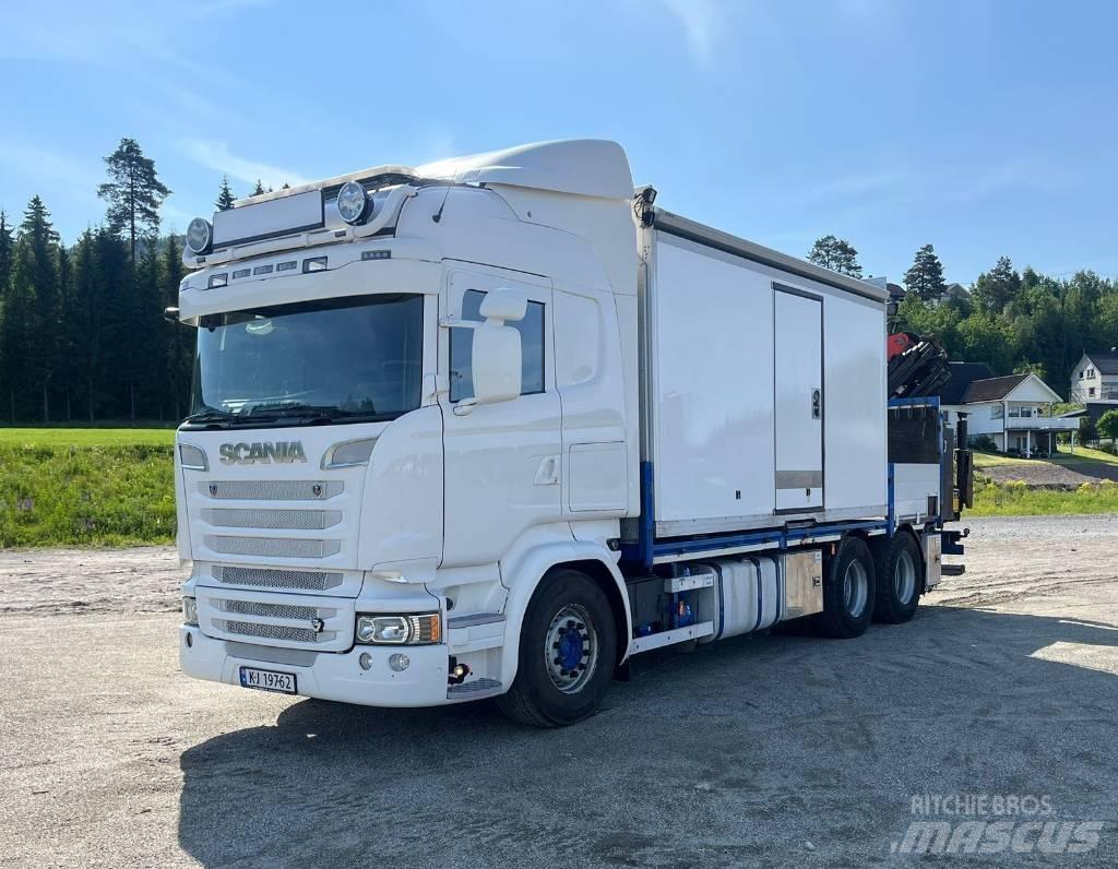 Scania R 520 Lastbil med kran