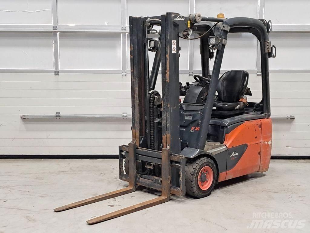 Linde E16C-03 El gaffeltrucks