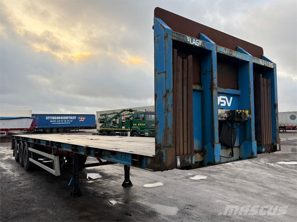  L A G 3aks Semi-trailer med lad/flatbed