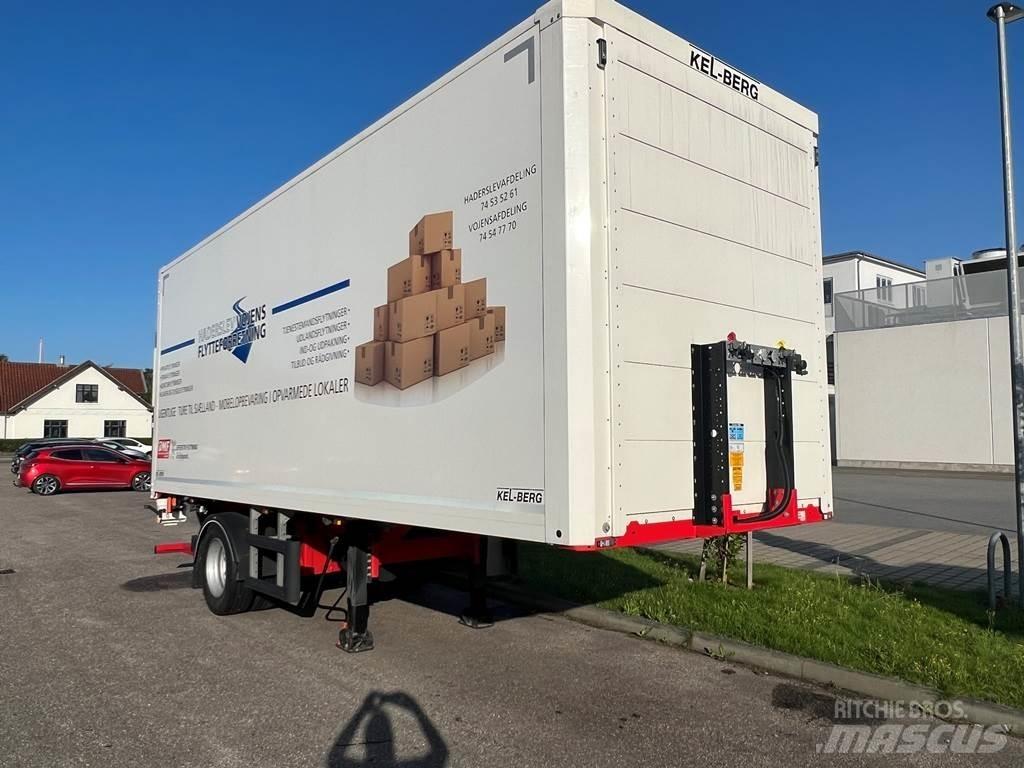 Kel-Berg 7,5m Semi-trailer med fast kasse