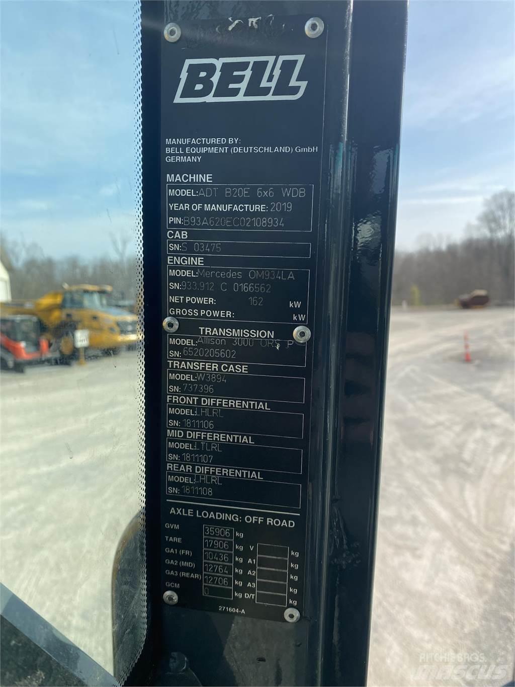 Bell B20E Terrængående lastbiler