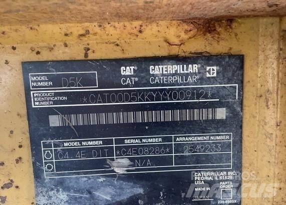 CAT D5K LGP Rørlæggere