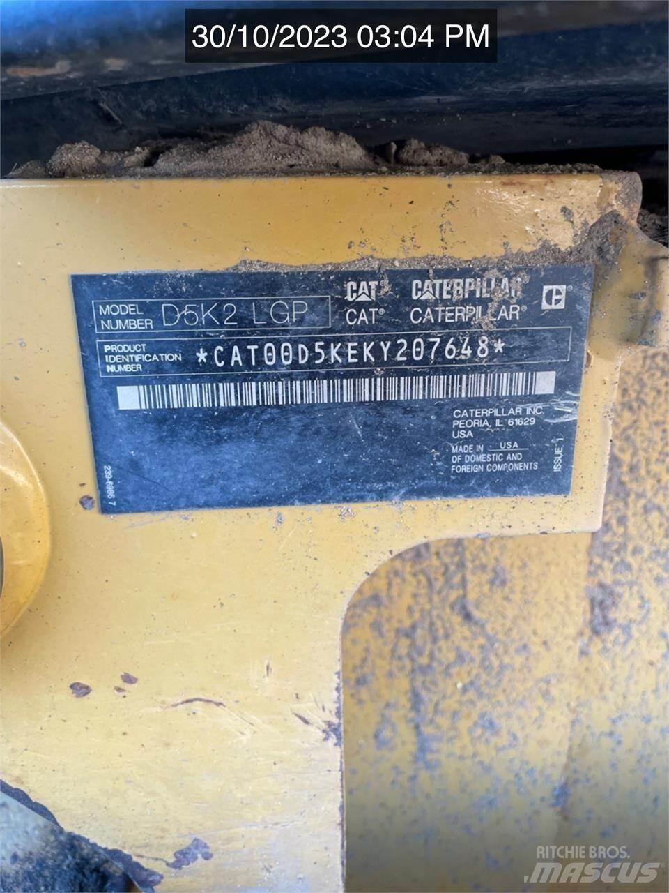 CAT D5K2 LGP Bulldozer på larvebånd