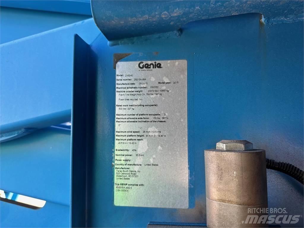 Genie Z62/40 Bomlifte med knækarm