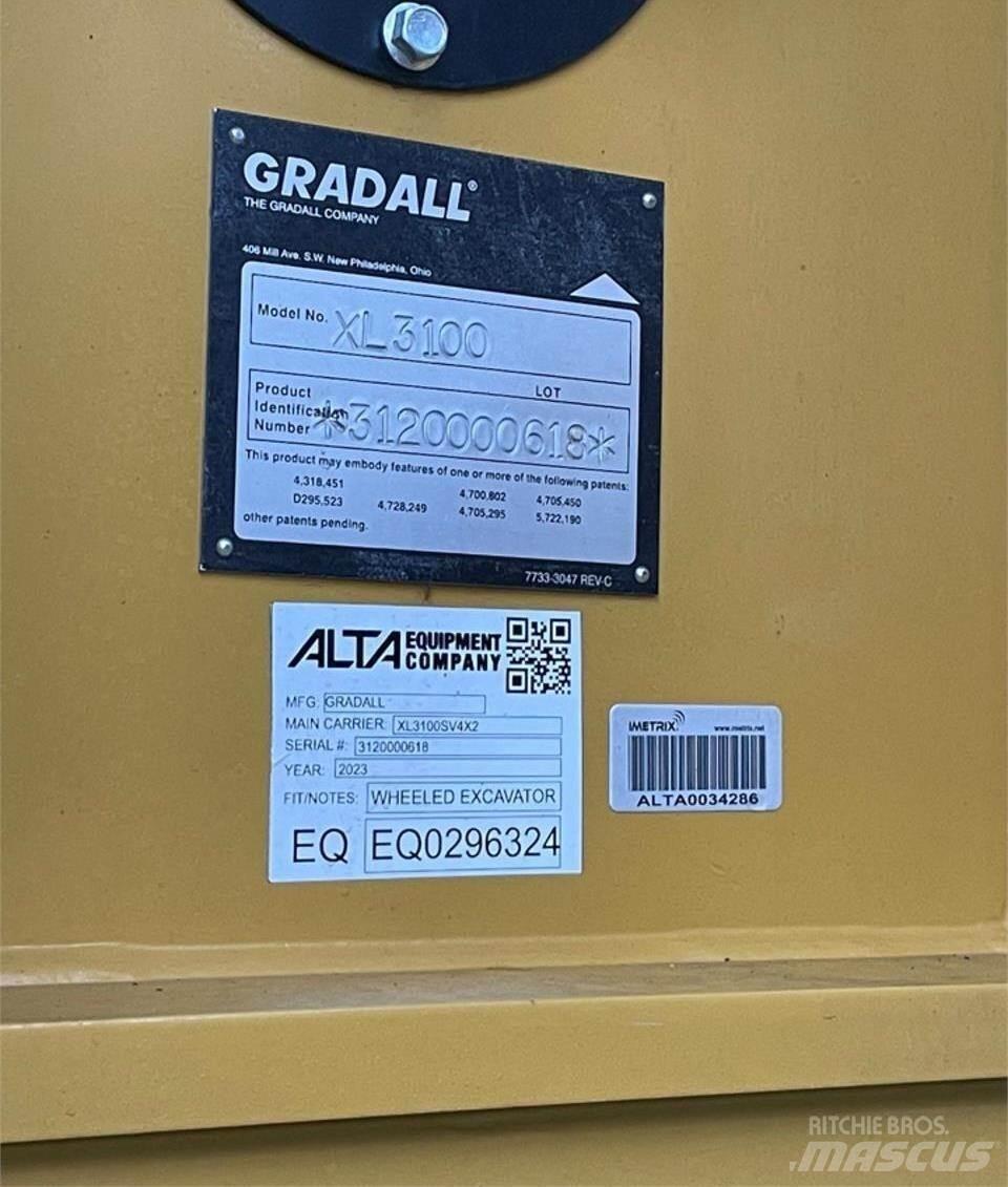 Gradall XL3100 V Gravemaskiner på hjul