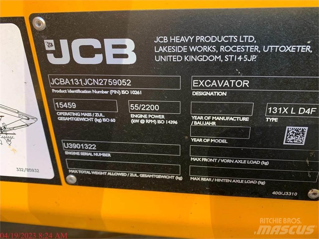 JCB 131X LC Gravemaskiner på larvebånd