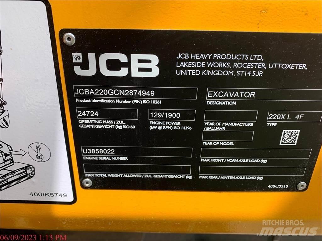 JCB 220X Gravemaskiner på larvebånd