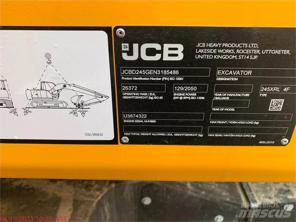 JCB 245XR Gravemaskiner på larvebånd